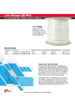 Datasheet – Low-Voltage LED Wire
