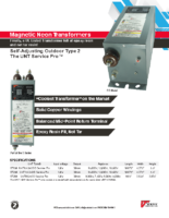 Datasheet – Magnetic Neon UNT Service Pro™ Transformers