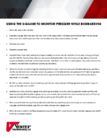 Using the U-Gauge to Monitor Pressure While Bombarding